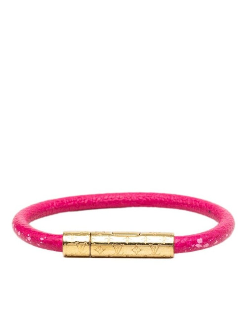 Louis Vuitton Bracelet Keep It Pink Gold Leather Plated